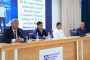 Rector of the Bukhara State Pedagogical Institute Bahodir Mamurov met with the winners of the Uzbekistan Greco-Roman Wrestling Cup