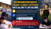 Kasbiy (ijodiy) imtihon natijalari e'lon qilindi