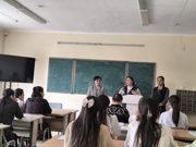 Buxoro davlat pedagogika instituti Tillar fakulteti tyutorlari G.F. Umarova hamda Z.Z. Raximova va institut psixologi Sh. Zuhurova hamkorlikda talaba-yoshlar uchun dolzarb mavzuda davra suhbati tashki
