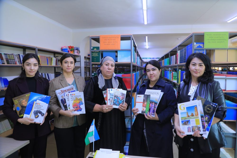 Buxoro davlat pedagogika institutiga Germaniyadan kitoblar to‘plami taqdim etildi