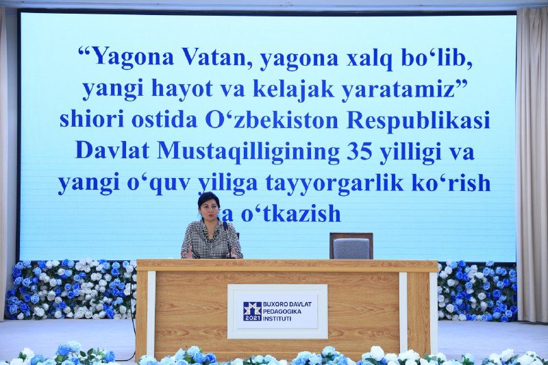"Yagona Vatan, yagona xalq bo'lib, yangi hayot va kelajak yaratamiz" — Mustaqillikning 35 yilligiga tayyorgarlik — 1