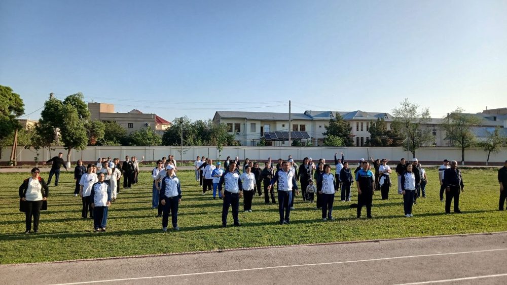 Buxoro davlat pedagogika institutida ertalabki badantarbiya mashg‘ulotlari o‘tkazildi