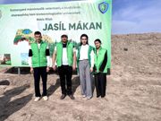 An environmental initiative was organized in Shadli village, Nukus city, Republic of Karakalpakstan, within the framework of the nationwide project “Yashil Makon” (Green Space).
