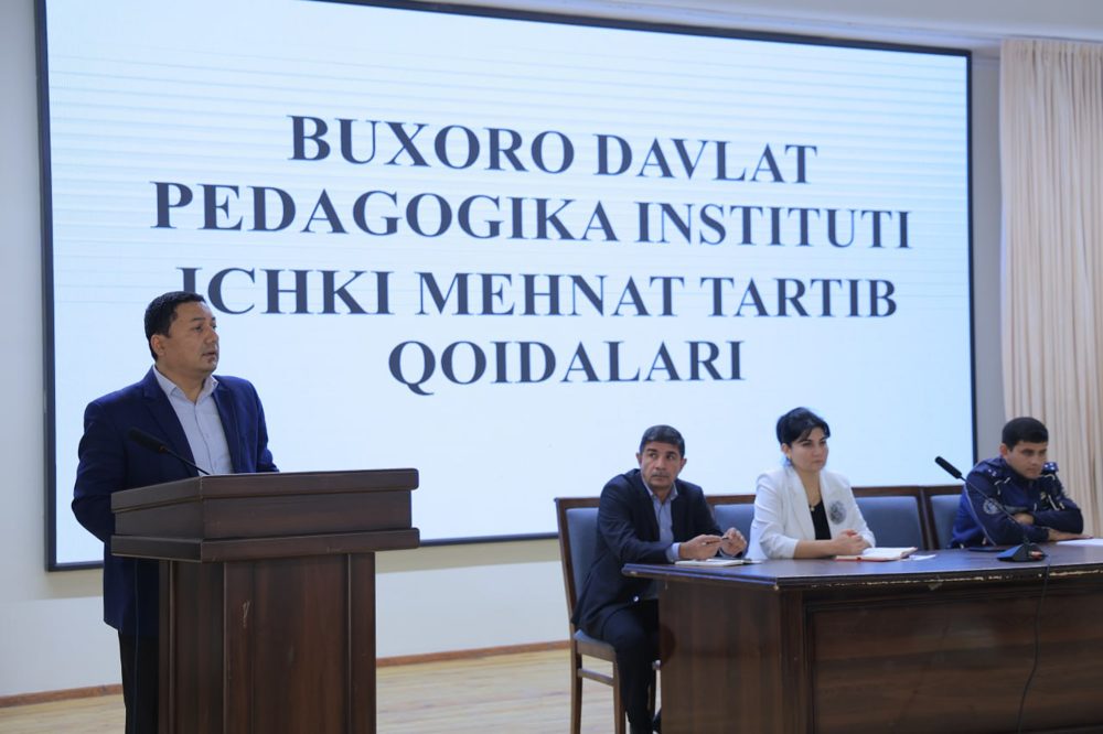 Buxoro davlat pedagogika institutida tyutorlar bilan yig‘ilish bo‘lib o‘tdi
