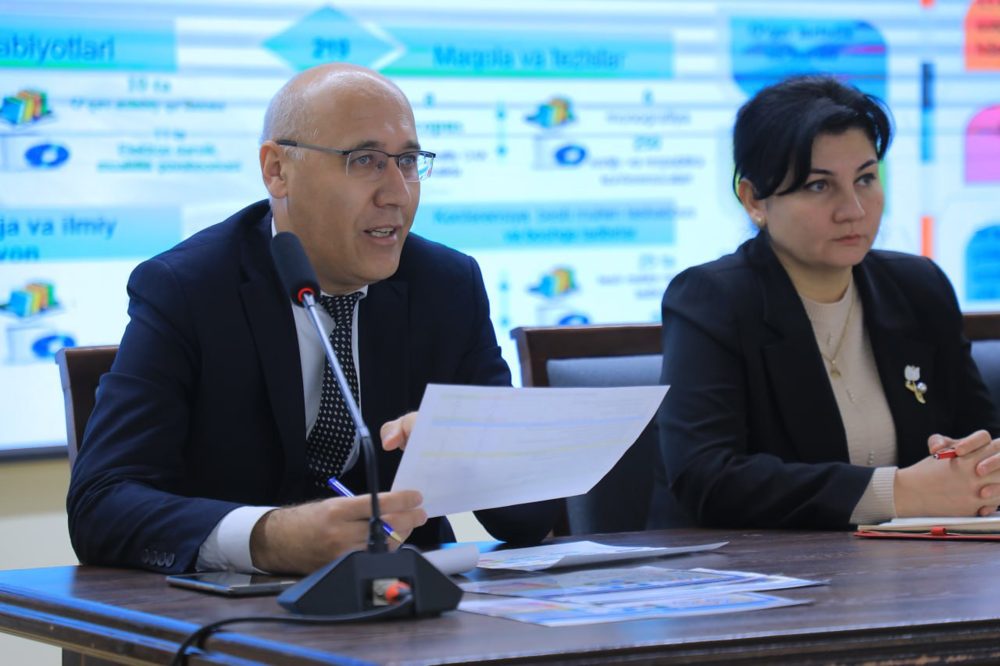 Buxoro davlat pedagogika institutida pedagog-xodimlar bilan 2025-yil yakunlari va 2026-yil ustuvor vazifalariga bag‘ishlangan uchrashuv bo‘lib o‘tdi