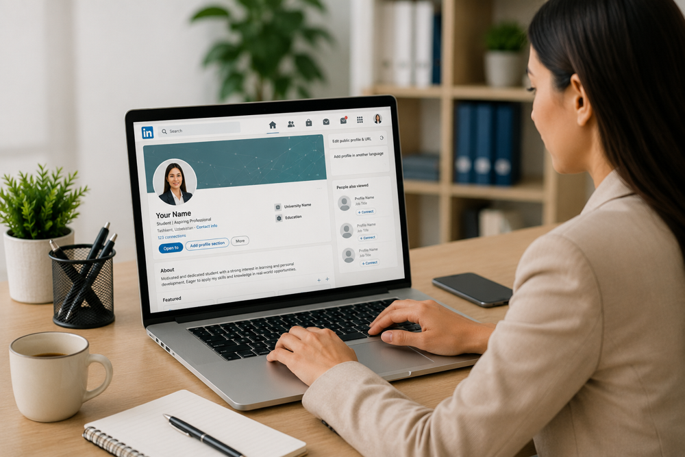 LinkedIn profilini yaratish: institut talabalari va bitiruvchilari uchun to‘liq qo‘llanma
