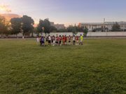 The ball is on the field, and victory is in action!
