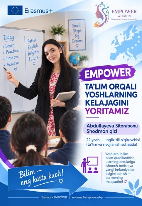 EMPOWER LOYIHASI BITIRUVCHILARINING YANGI MUVAFFAQIYATLARI