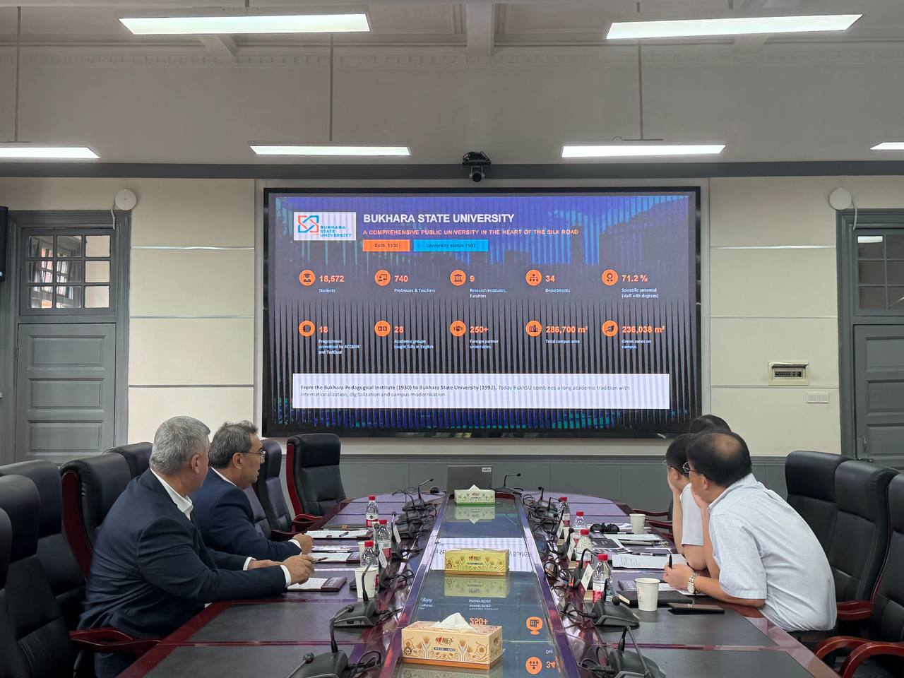 BuxDPI rektorining Xitoydagi xizmat safari davom etmoqda