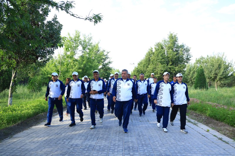 CHORSHANBA — SPORT KUNI: "Sport sog'lomlashtirish" tadbiri bo'lib o'tmoqda