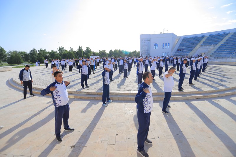 CHORSHANBA — SPORT KUNI: "Sport sog'lomlashtirish" tadbiri bo'lib o'tmoqda
