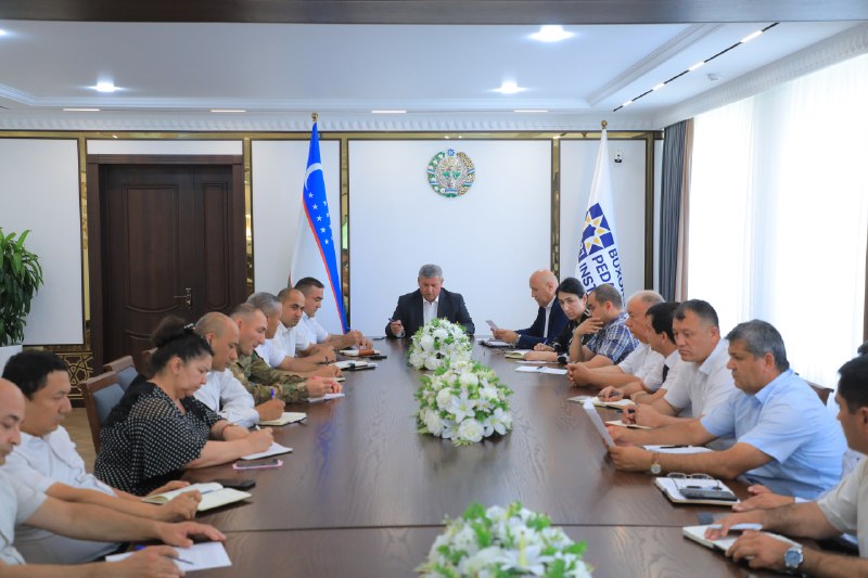 A rector's briefing meeting was held at Bukhara State Pedagogical Institute