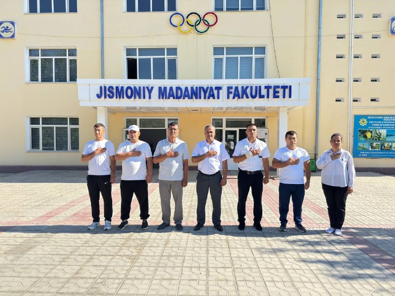 👍 В Бухарском государственном педагогическом институте день начался с Государственного гимна