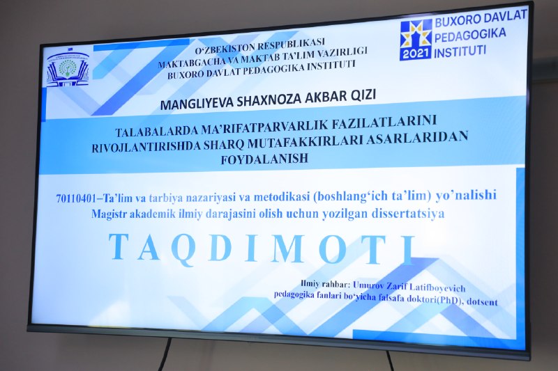 Magistrlar ilmiy salohiyatini namoyon etmoqda