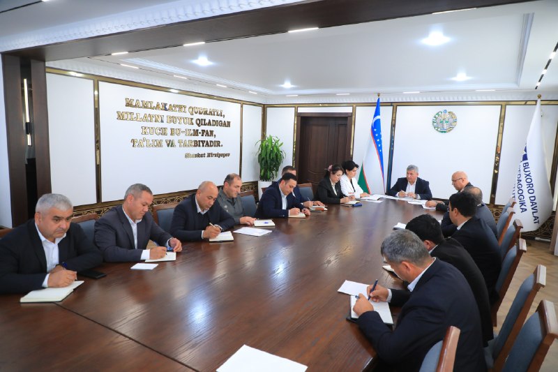 Buxoro davlat pedagogika institutida navbatdagi rektor oldi yig‘ilishi bo‘lib o‘tdi